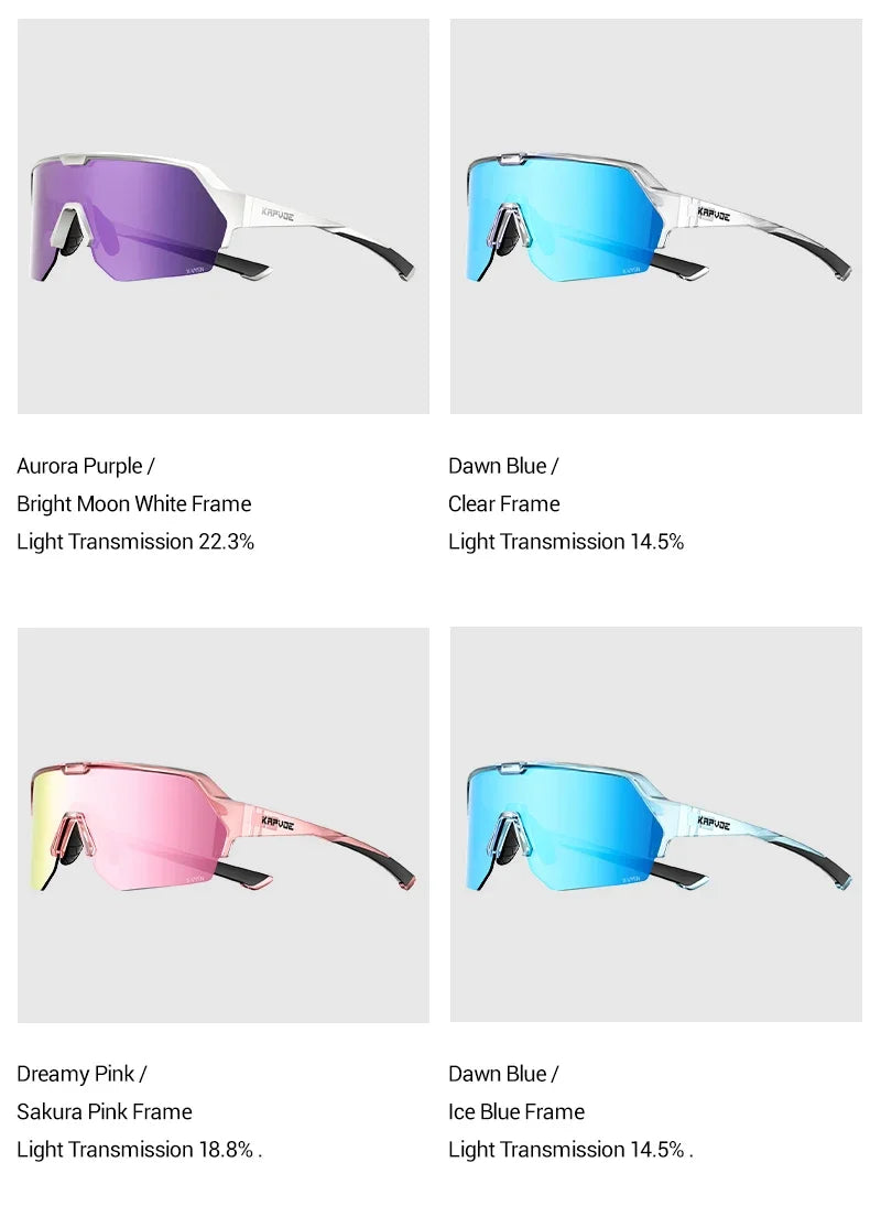 Kapvoe Women's Cycling Sunglasses | UV400 Fashion Sports Shades | Driving & Baseball