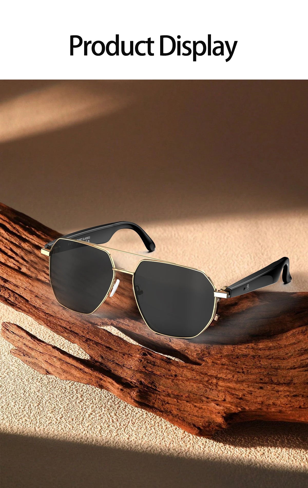 696 AI Voice Video Call Real-time Translation Intelligent Question Answering Smart Glasses UV Protection Sport BT Sunglasses