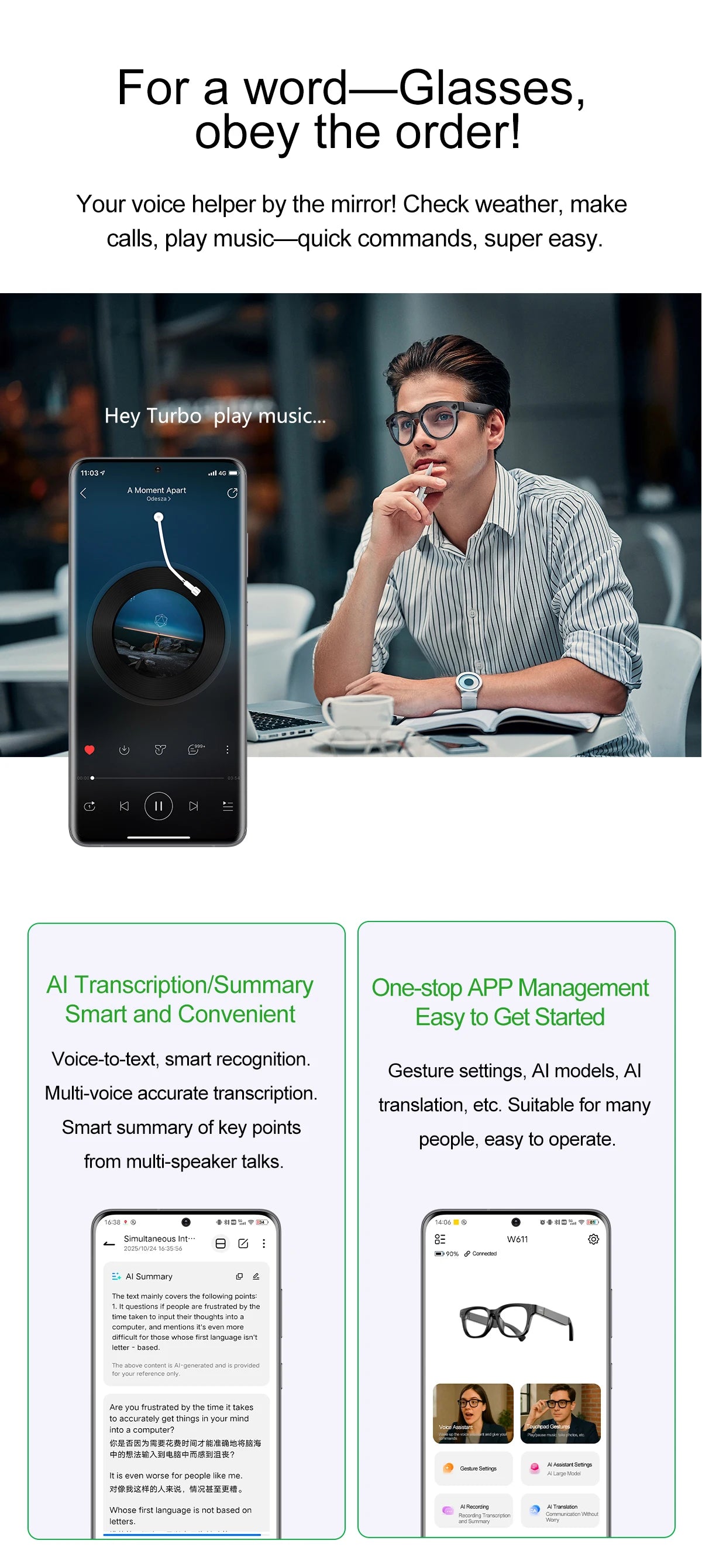 2026 New 8K HD AI Smart Glasses Men Chat GPT 800MP Camera Bluetooth Call AI Translation Voice Assistant Control Sunglasses Women