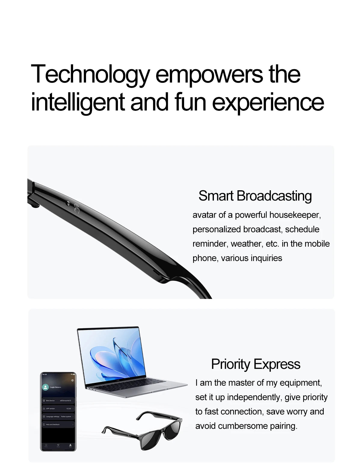 LIGE Smart Glasses AI Intelligent Real-time Translation Bluetooth 6.0 Sunglasses Outdoor Sport Earphone Calling Music Eyeglasses