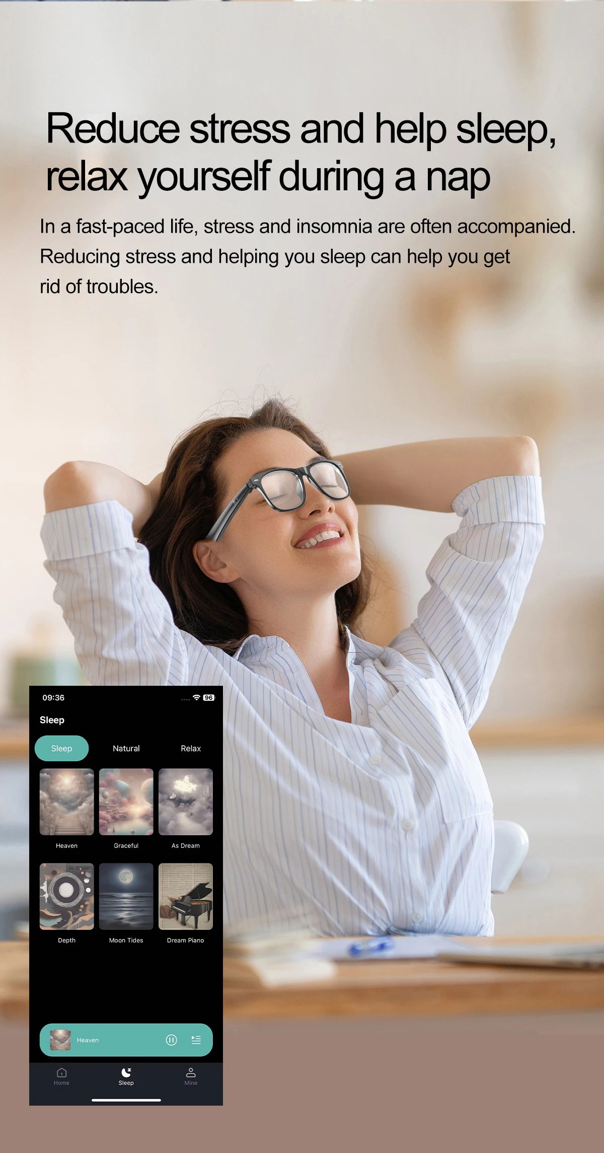 LIGE Smart Glasses AI Intelligent Real-time Translation Bluetooth 6.0 Sunglasses Outdoor Sport Earphone Calling Music Eyeglasses