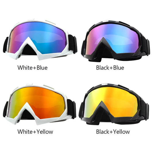 Motorcycle Glasses Windproof Snow Sunglasses Anti-Fog Protective Goggles UV Protection for Winter Outdoor Sport