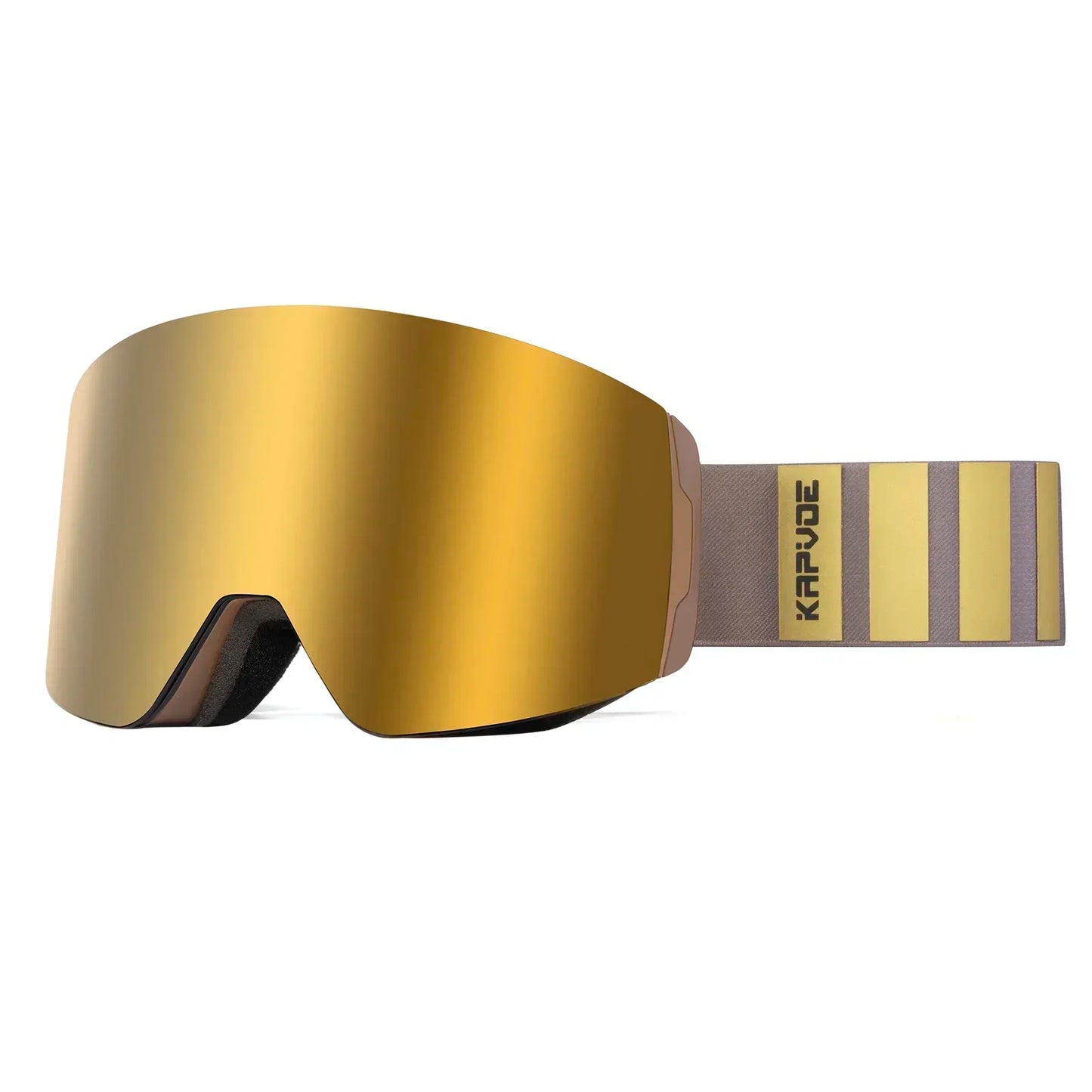 Kapvoe OTG Ski Goggles for Women | UV400 Anti-Fog | Fits Over Glasses | Snowboard & Snowmobile