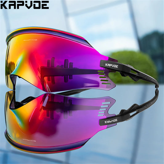 KAPVOE Cycling Sunglasses Cycling Glasses UV400 MTB Bicycle Eyewear Outdoor Sports Goggles Women Men Road Bike Racing Equipment