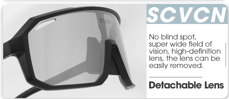 2 Packs Photochromic Riding Cycling Sunglasses Mtb Cycling Glasses Goggles Bicycle Mountain Bike Men's Women Sport Eyewear