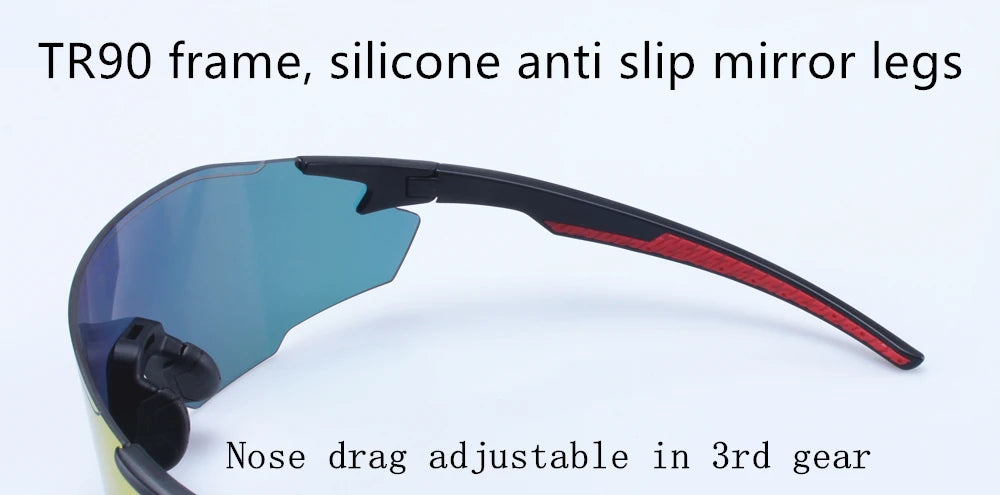 NRC Cycling Sunglasses 1lens UV400 TR90 Sports Bicycle Glasses MTB Mountain Bike Fishing Hiking Riding Eyewear for Men Women