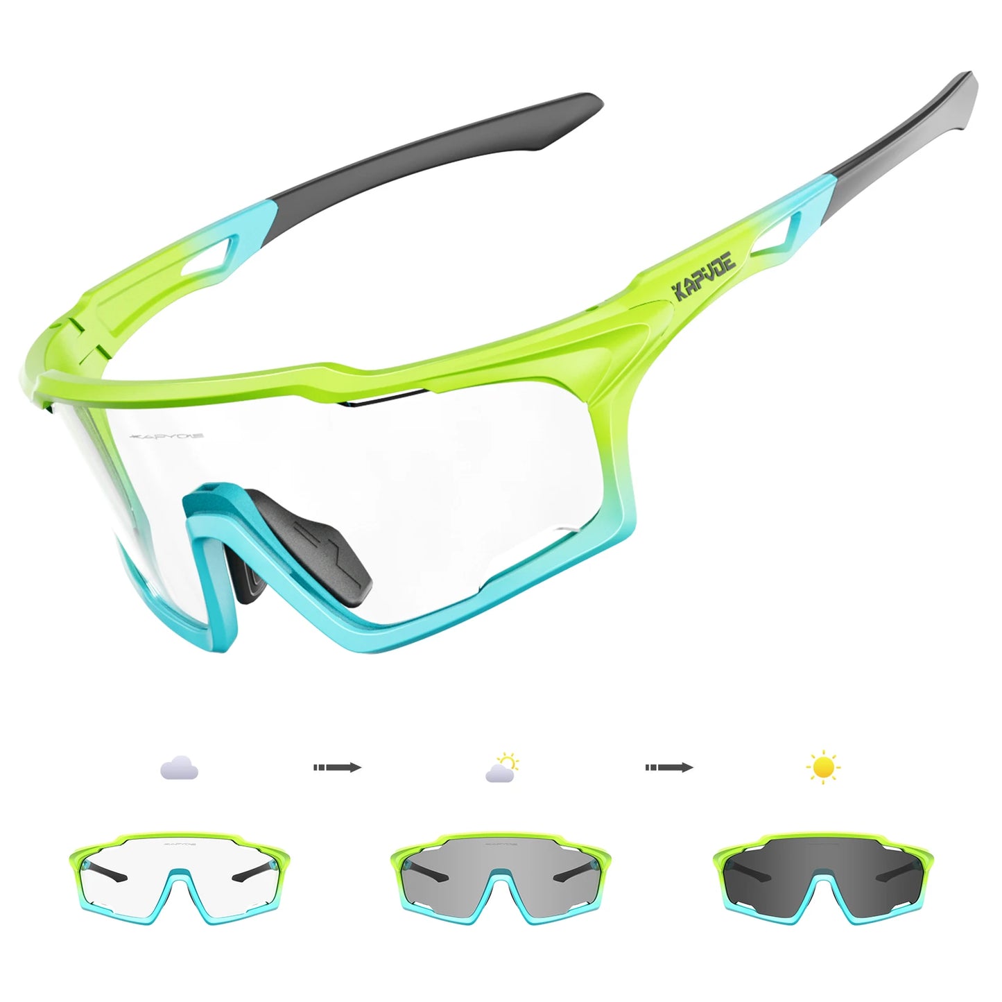 Kapvoe Sunglasses for Man Cycling Glasses MTB Riding Skating UV400 Polarized Fishing Goggles Woman Bike Bicycle Baseball 2025