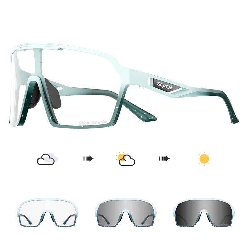 SCVCN Fashion Polarized Sunglasses Cycling Glasses for Men Mountain Bike Eyewear Baseball Sports Goggles Skating Sun Glasses