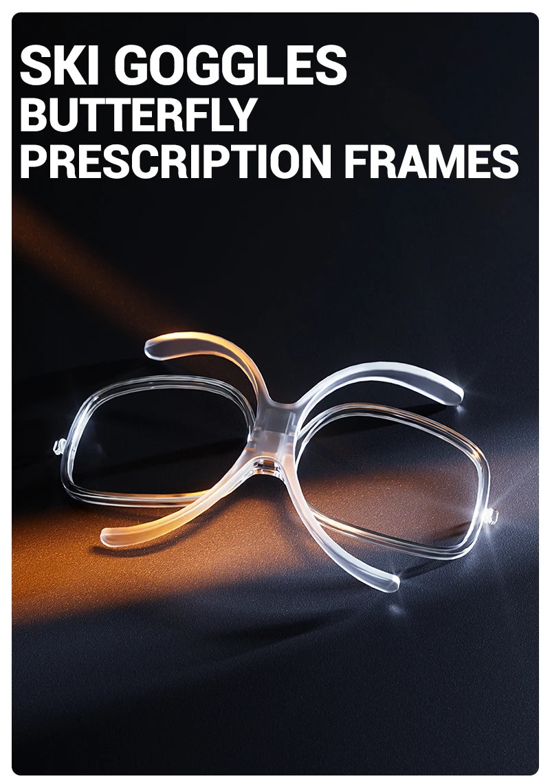 Kapvoe Myopia Frame for Ski Goggle Adjustable Snow Goggles Insert Clip-On Clip for Kapvoe Ski Goggle Myopia Frame Bike Frame