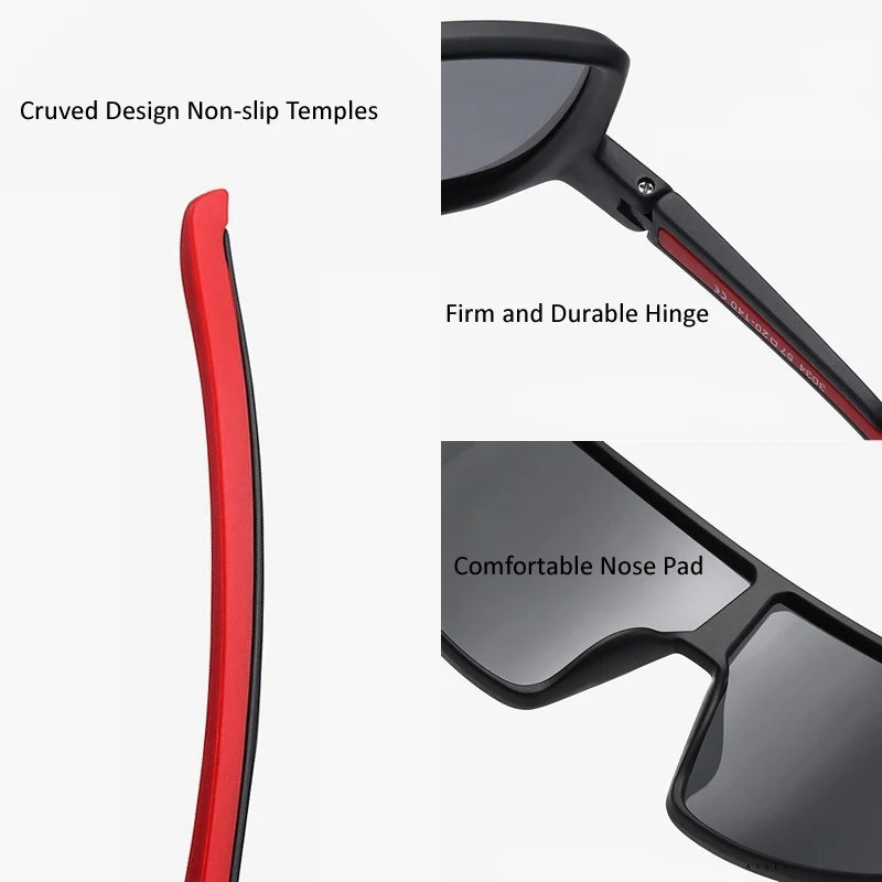 Large Frame UV400 Polarized/Photochromic Sports Cycling Bike Glasses Men Women TR90 MTB Baseball Fishing Softball Sunglasses