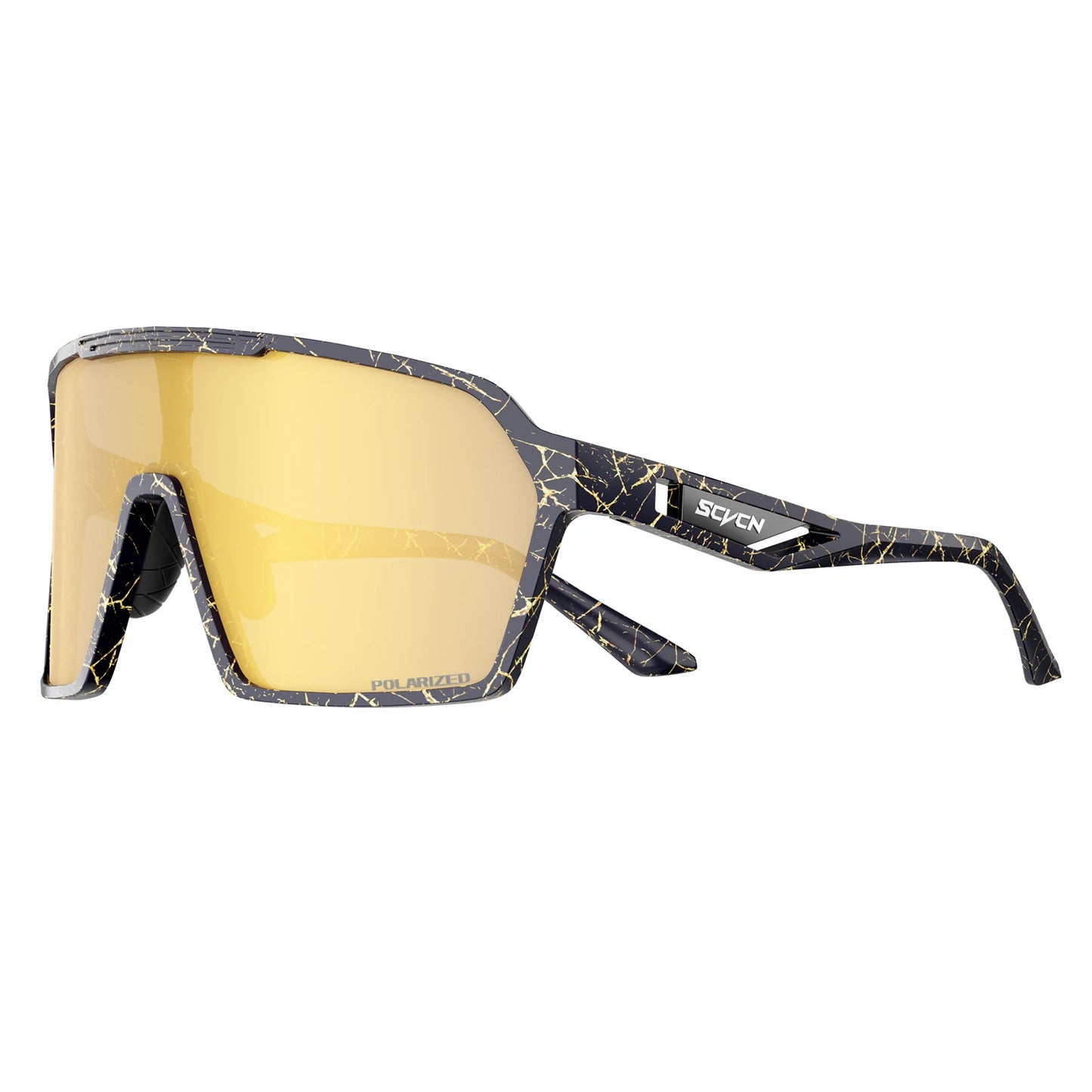 SCVCN Fashion Polarized Sunglasses Cycling Glasses for Men Mountain Bike Eyewear Baseball Sports Goggles Skating Sun Glasses