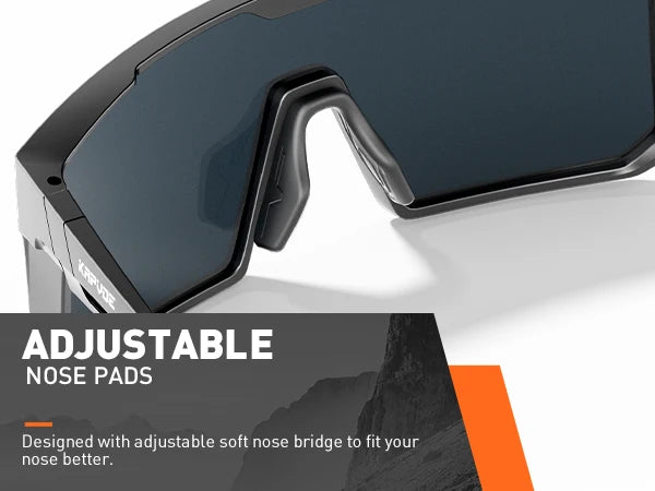 KAPVOE Polarized Cycling Glasses Sports Sunglasses for Men Women, UV400 Protection MTB Bicycle Baseball Mountain Bike Glasses