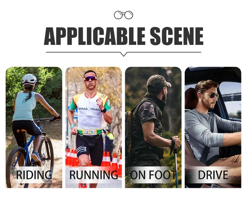 Kapvoe Sunglasses for Man Cycling Glasses MTB Riding Skating UV400 Polarized Fishing Goggles Woman Bike Bicycle Baseball 2025