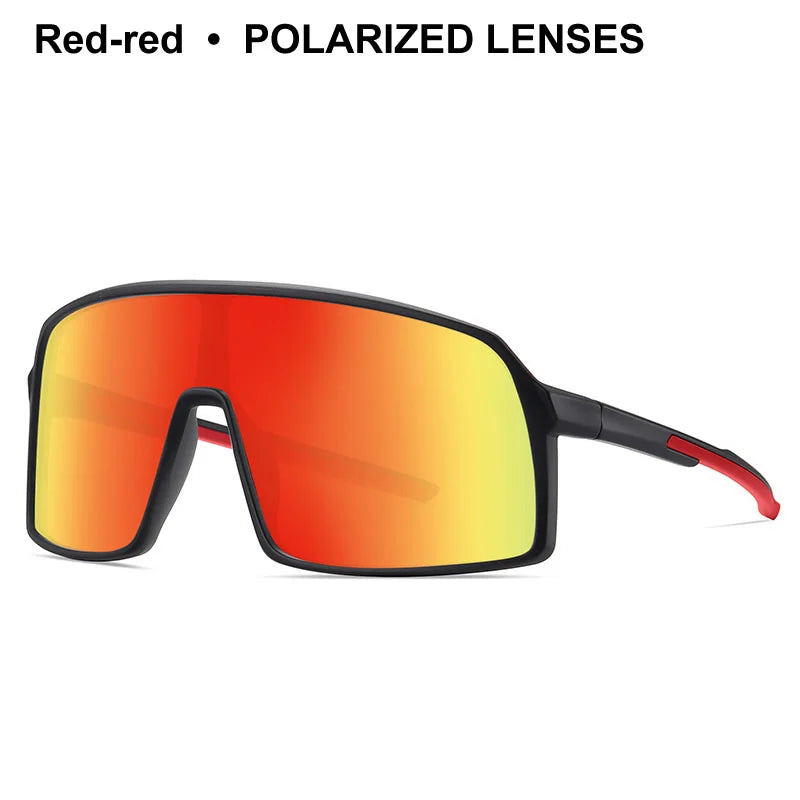 Large Frame UV400 Polarized/Photochromic Sports Cycling Bike Glasses Men Women TR90 MTB Baseball Fishing Softball Sunglasses