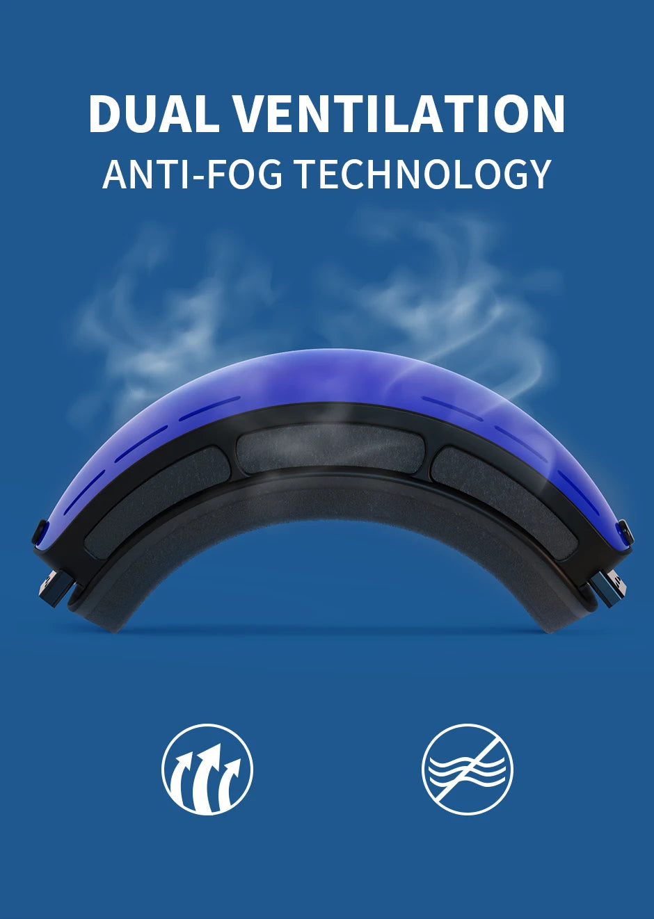 NATFIRE Ski Goggles Double Layers Anti-fog UV400 Snowboard Snow Goggles Snowmobile Glasses Eyewear Outdoor Sport Skiing Googles