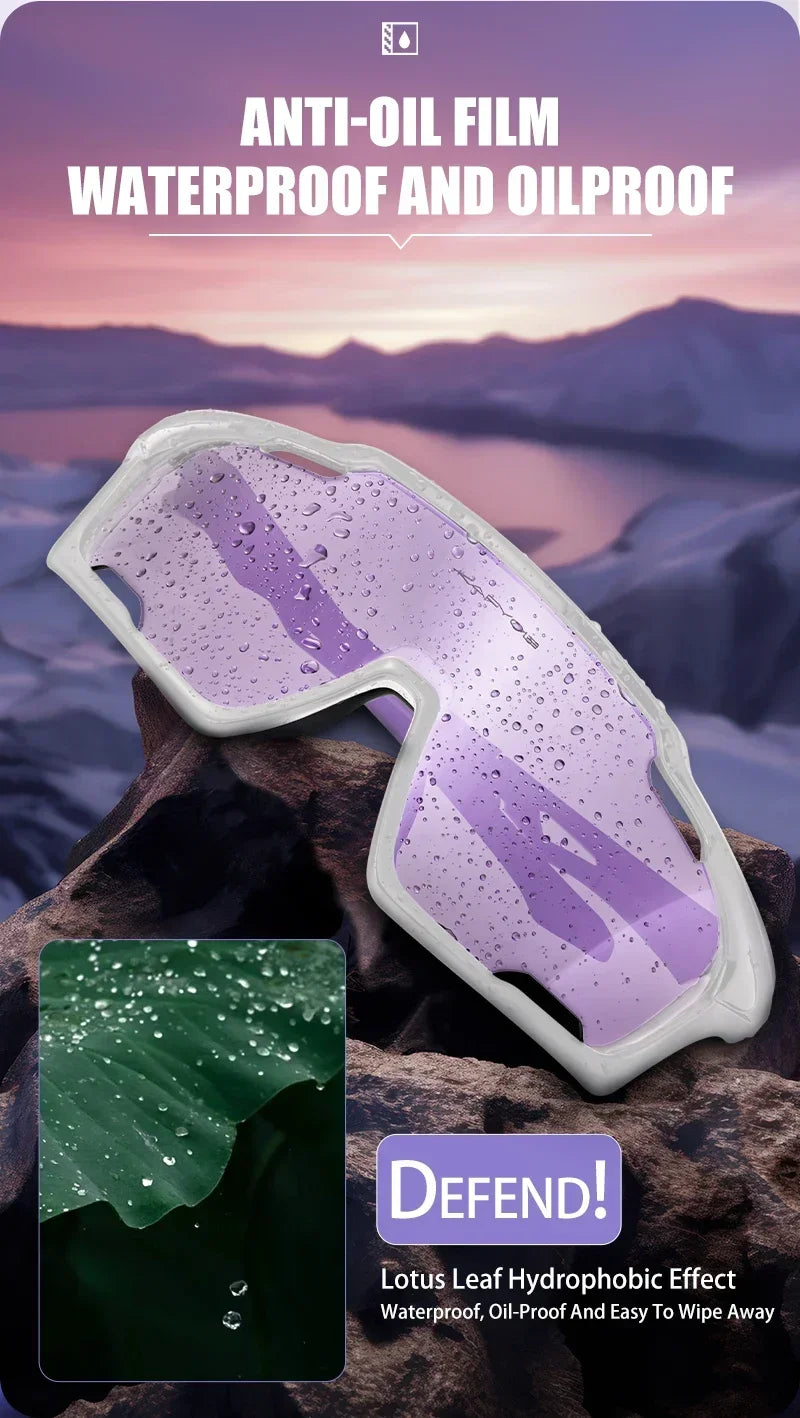 Kapvoe Sunglasses for Man Cycling Glasses MTB Riding Skating UV400 Polarized Fishing Goggles Woman Bike Bicycle Baseball 2025