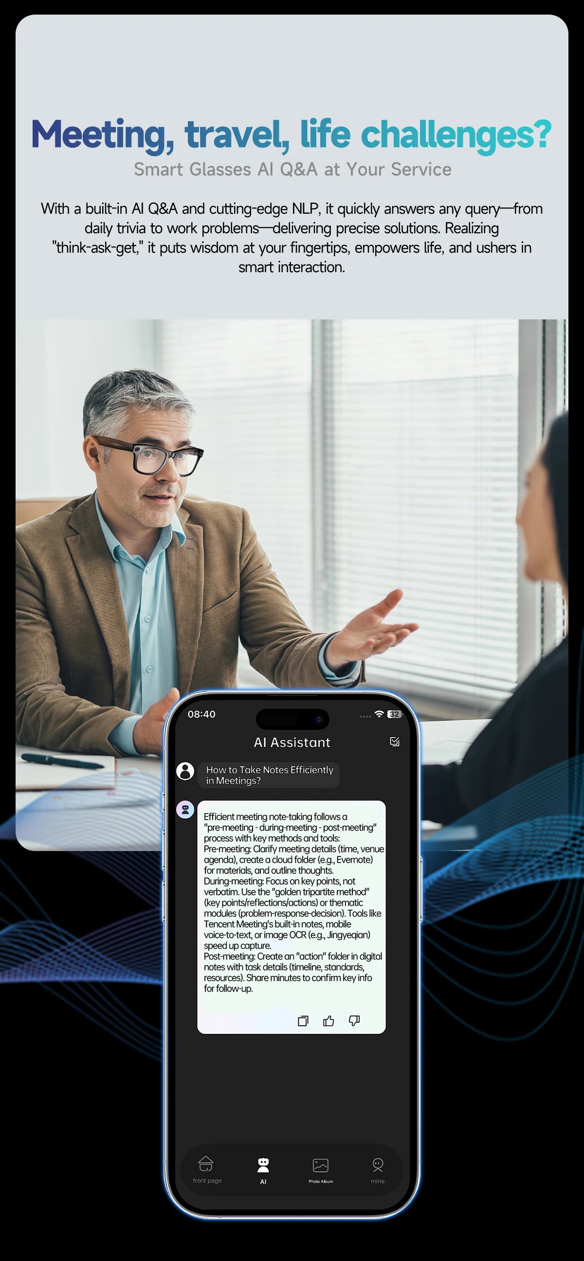 2025 Smart Glasses Women Wireless Bluetooth Call Sunglasses 800W Pixel Dual Camera Voice Assistant Intelligent Translation Glass