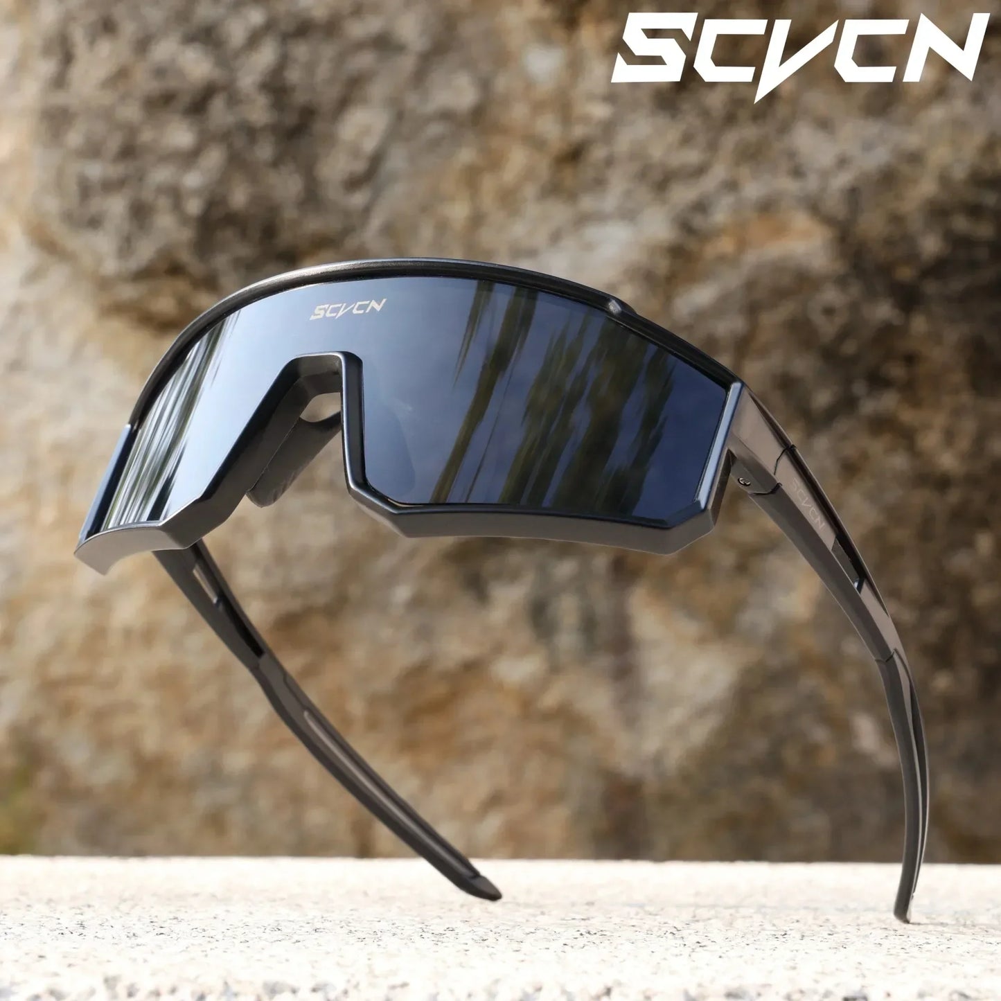 SCVCN UV400 Cycling Glasses Sunglasses for Men Sports Bike Bicycle Hiking Camping Golf Protection Glasses Women Baseball Fashion