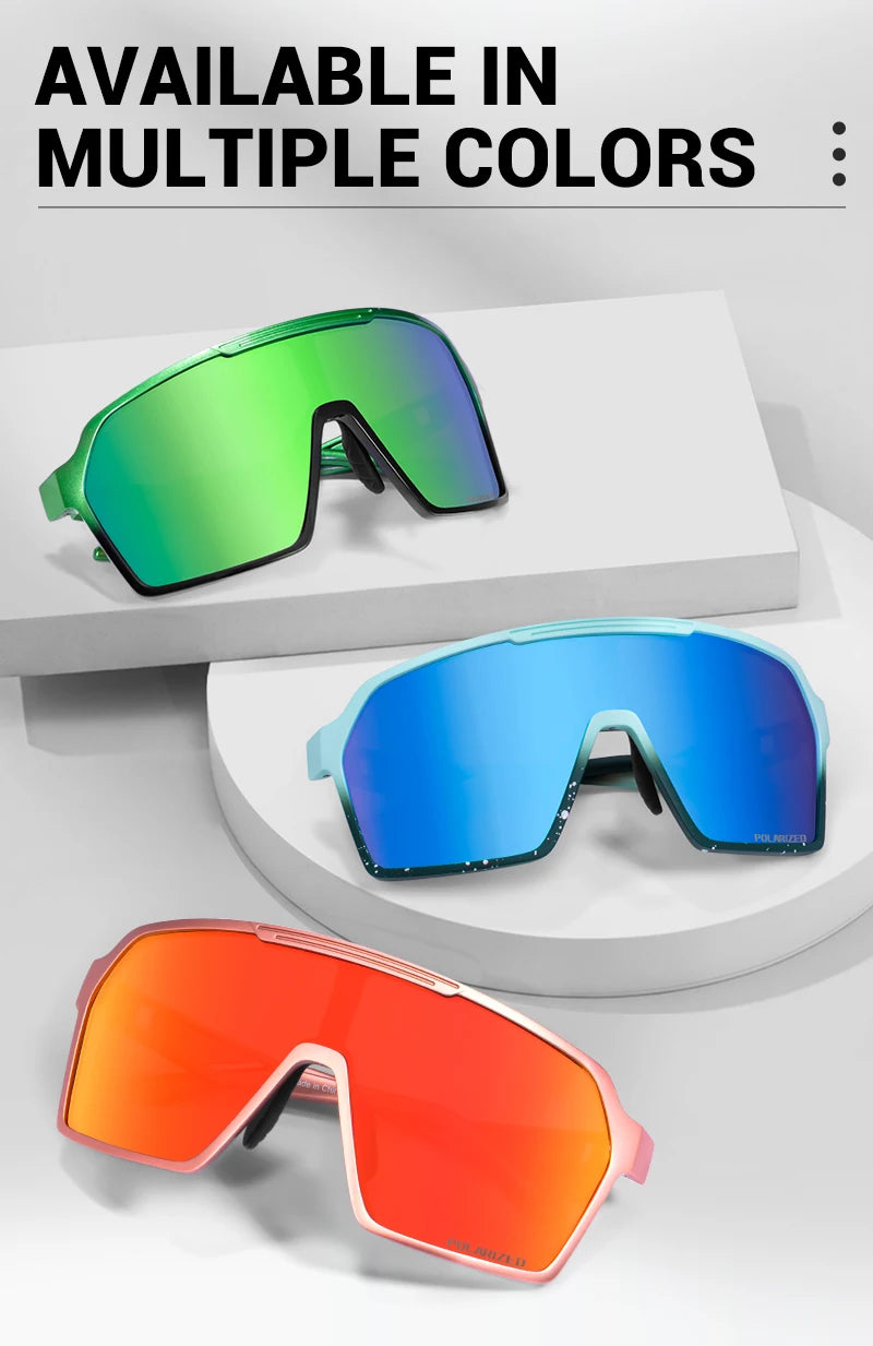 SCVCN Fashion Polarized Sunglasses Cycling Glasses for Men Mountain Bike Eyewear Baseball Sports Goggles Skating Sun Glasses