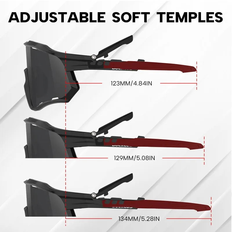 BUCKLOS Polarsized Cycling Glasses UV400 Road Mountain Bike Goggles TR-90 Frame Windproof Outdoor Sports Eyewear Cycling Parts