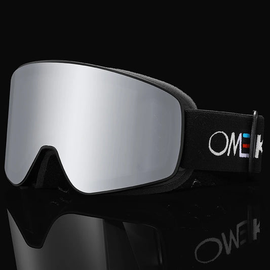 OMEKOL Double-Layer Anti-Fog Ski Goggles | UV Protection | Snowboard & Snowmobile