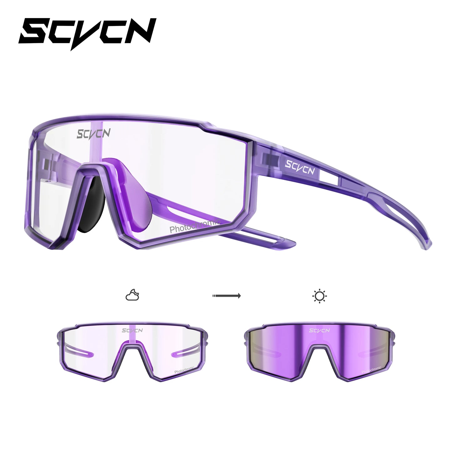 SCVCN Kids Polarized Sports Sunglasses Photochromic UV400 Boy Baseball Glasses Cycling Outdoor Eyewear Running Hiking Sunglasses