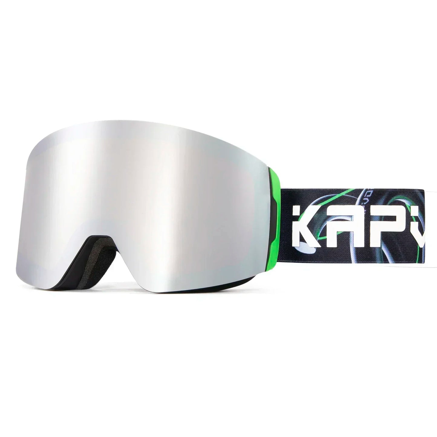 Kapvoe OTG Ski Goggles for Women | UV400 Anti-Fog | Fits Over Glasses | Snowboard & Snowmobile