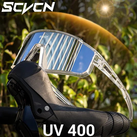 SCVCN UV400 Cycling Glasses Sunglasses for Men Sports Bike Bicycle Hiking Camping Golf Protection Glasses Women Baseball Fashion