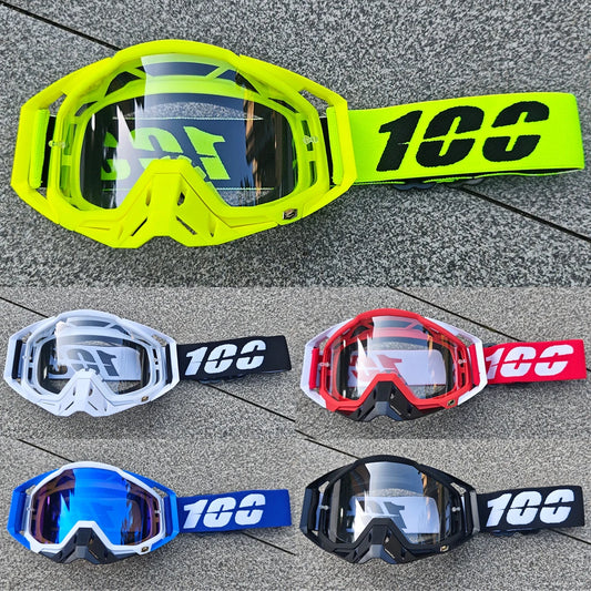 100 Snow Mountain Fashion Ski Glasses Snowboard goggles  Windproof Sandproof All Day Man Woman  Winter Sports Equipment