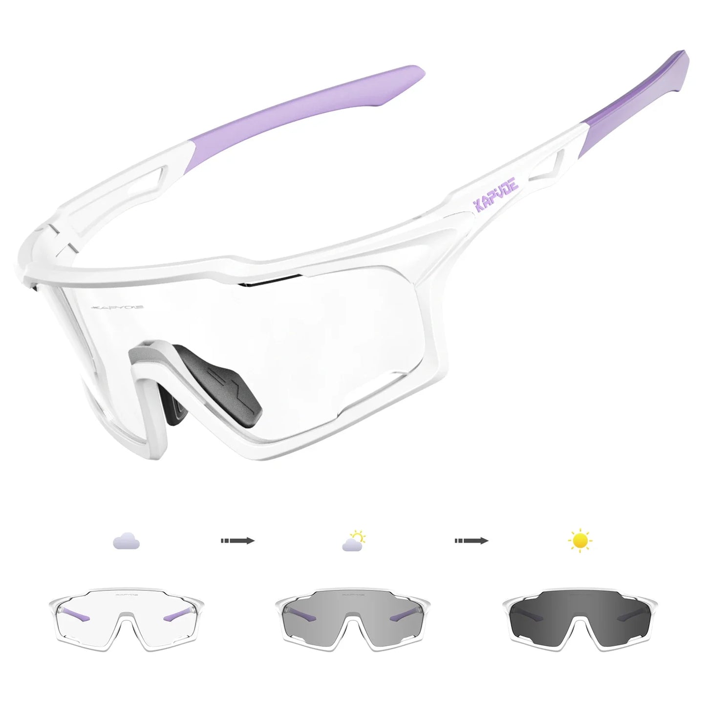 Kapvoe Sunglasses for Man Cycling Glasses MTB Riding Skating UV400 Polarized Fishing Goggles Woman Bike Bicycle Baseball 2025