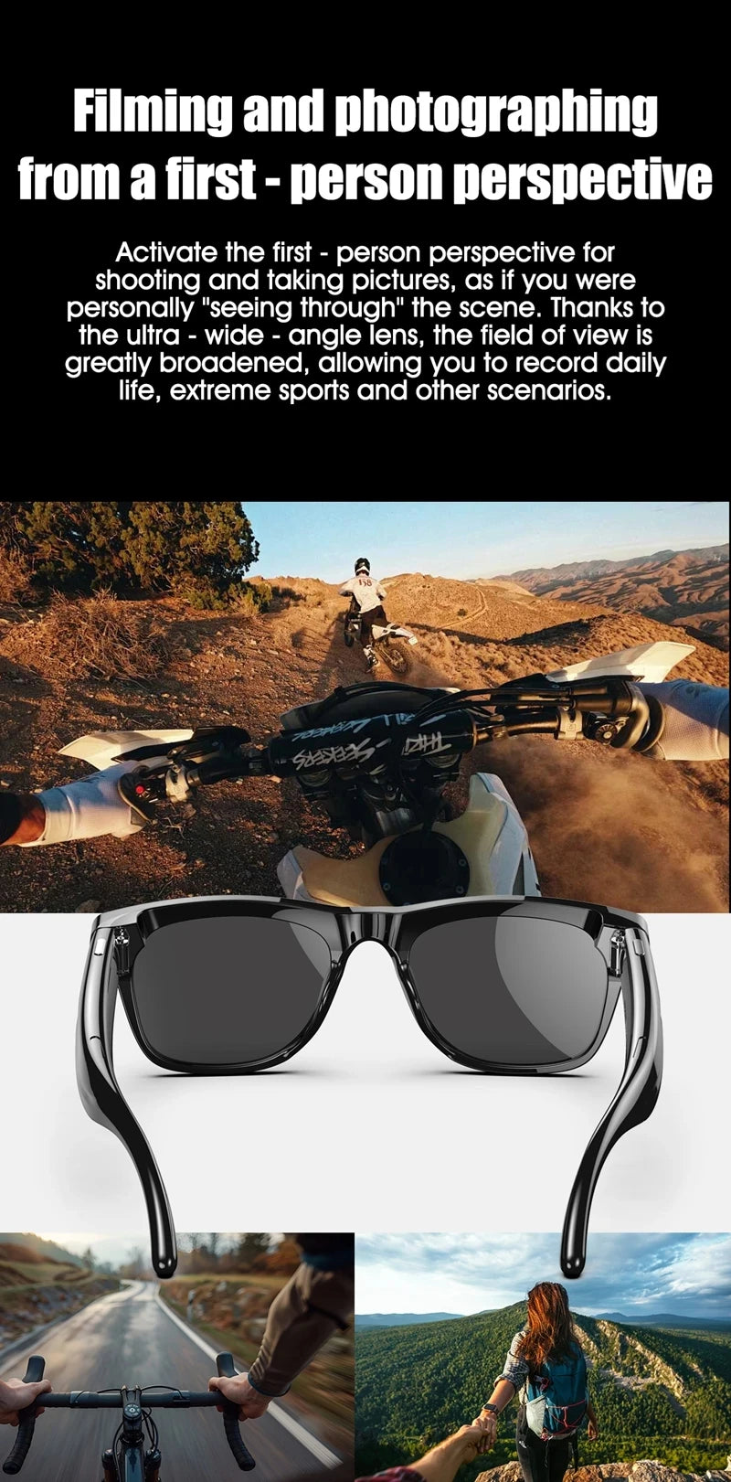 Xiaomi 8K AI Smart Glasses With 100MP Camera Chat GPT Touch Sport Sunglasses Bluetooth Call Video Music Player For Men Women