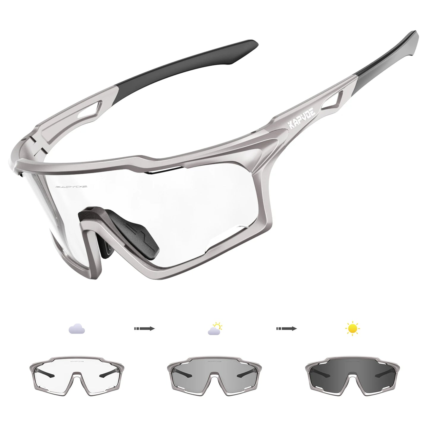 Kapvoe Sunglasses for Man Cycling Glasses MTB Riding Skating UV400 Polarized Fishing Goggles Woman Bike Bicycle Baseball 2025