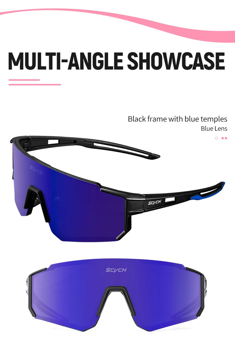 SCVCN Fsshion Sunglasses Street Cycling Glasses Bike Men UV400 Sports MTB Outdoor Bicycle Women Sunglasses Multi Color Riding