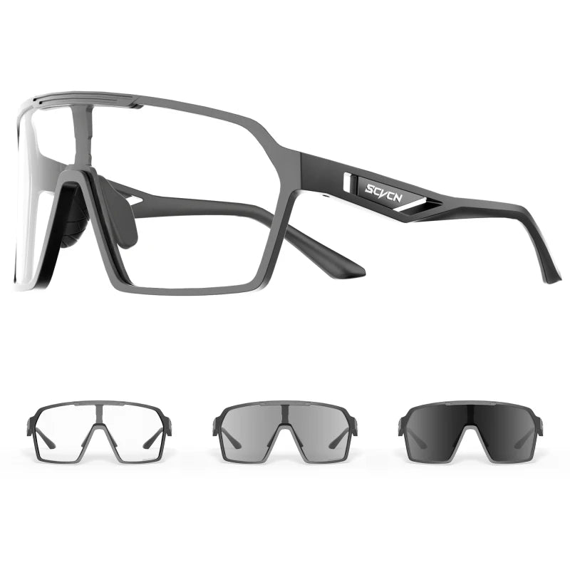 SCVCN Fashion Polarized Sunglasses Cycling Glasses for Men Mountain Bike Eyewear Baseball Sports Goggles Skating Sun Glasses