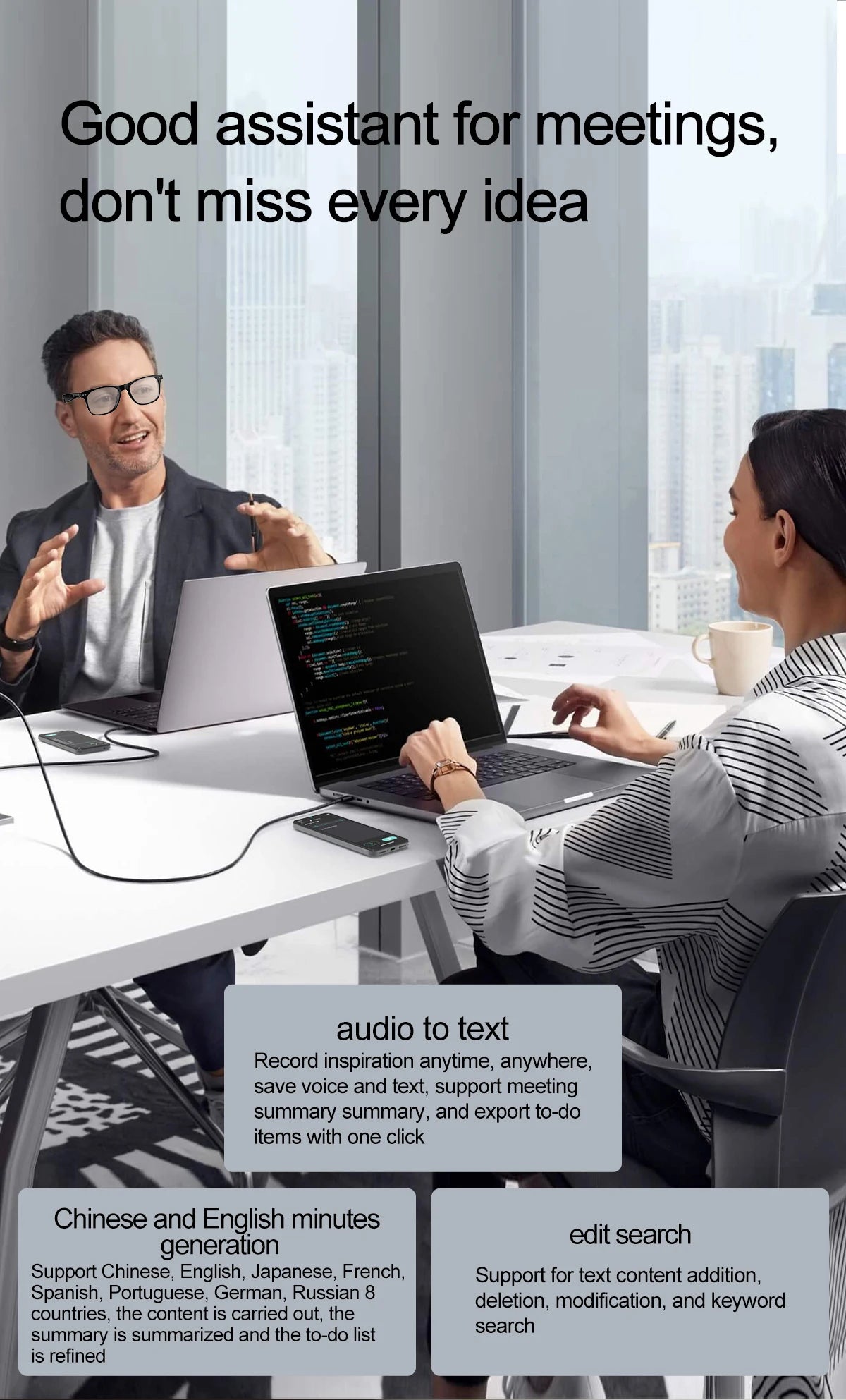 LIGE Smart Glasses AI Intelligent Real-time Translation Bluetooth 6.0 Sunglasses Outdoor Sport Earphone Calling Music Eyeglasses