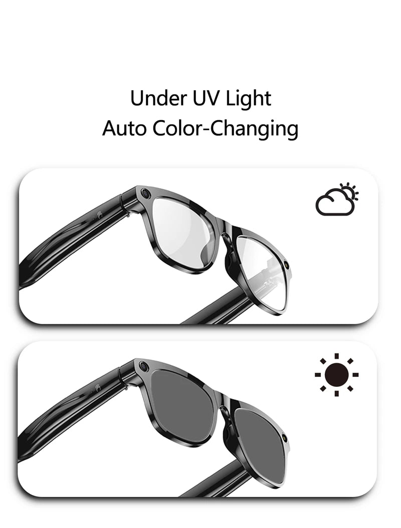 Xiaomi Mijia Smart Glasses | Bluetooth Call, Camera & Color-Changing Lenses