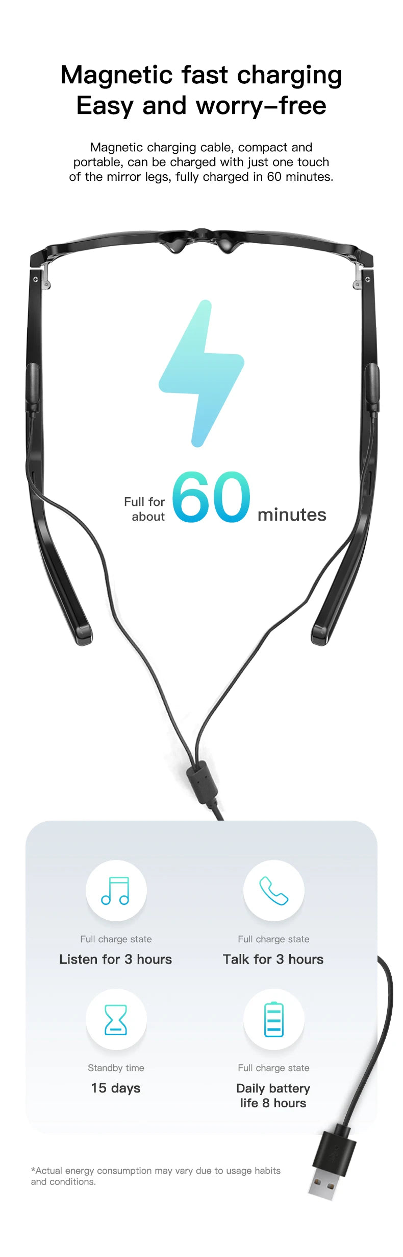 New Smart Glasses UV Protection Lenses Headphone AI Voice Bluetooth Call Gesture Control Outdoor Sport Sunglasses Women Men Gift