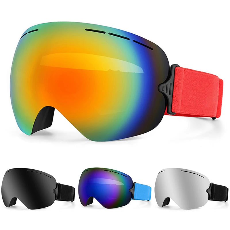 JSJM New Ultra-Light Anti-Fog Ski Goggles Snow Snowboard Glasses Snowmobile Winter Outdoor Eyewear Sports Ski Goggles UV400