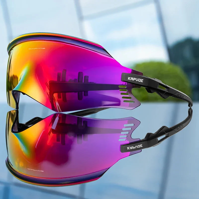KAPVOE Cycling Sunglasses Cycling Glasses UV400 MTB Bicycle Eyewear Outdoor Sports Goggles Women Men Road Bike Racing Equipment