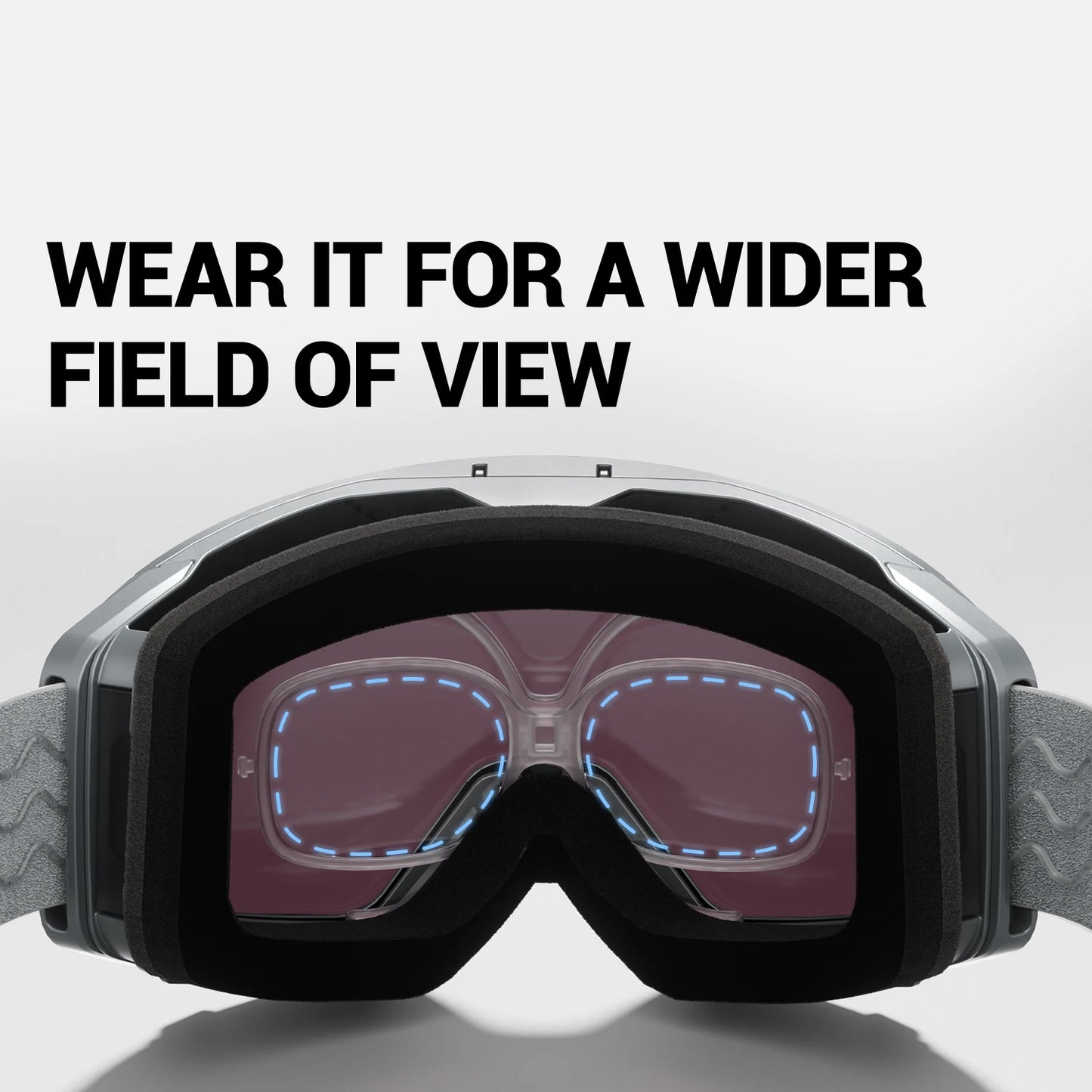 Kapvoe Myopia Frame for Ski Goggle Adjustable Snow Goggles Insert Clip-On Clip for Kapvoe Ski Goggle Myopia Frame Bike Frame