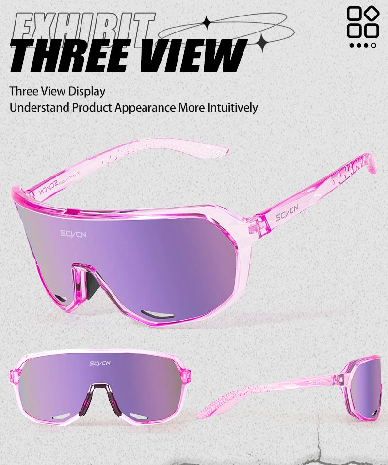 SCVCN New Photochromic Sunglasses Cycling Glasses for Men Bicycle Eyewear Women MTB Mountain Road Bike Cycling UV400 Goggles