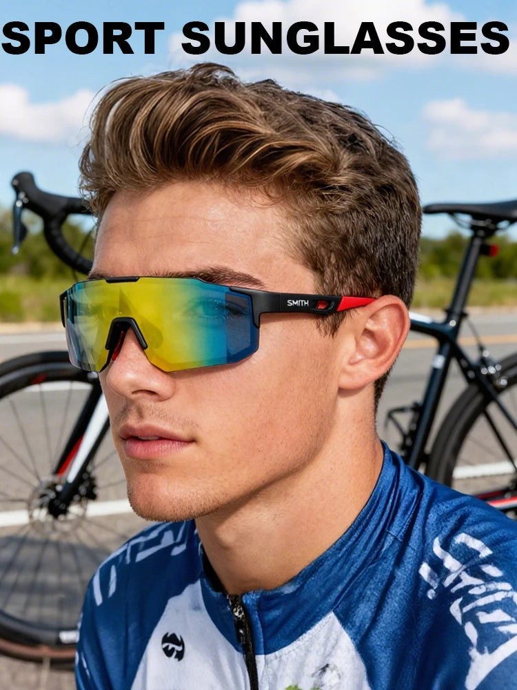 SMITHDRIFT Cycling Sunglasses Men Women UV400 Sport Glasses Running Baseball Golf Goggles