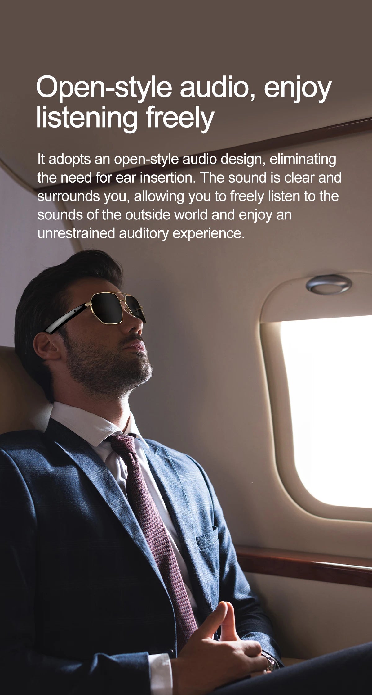 696 AI Voice Video Call Real-time Translation Intelligent Question Answering Smart Glasses UV Protection Sport BT Sunglasses