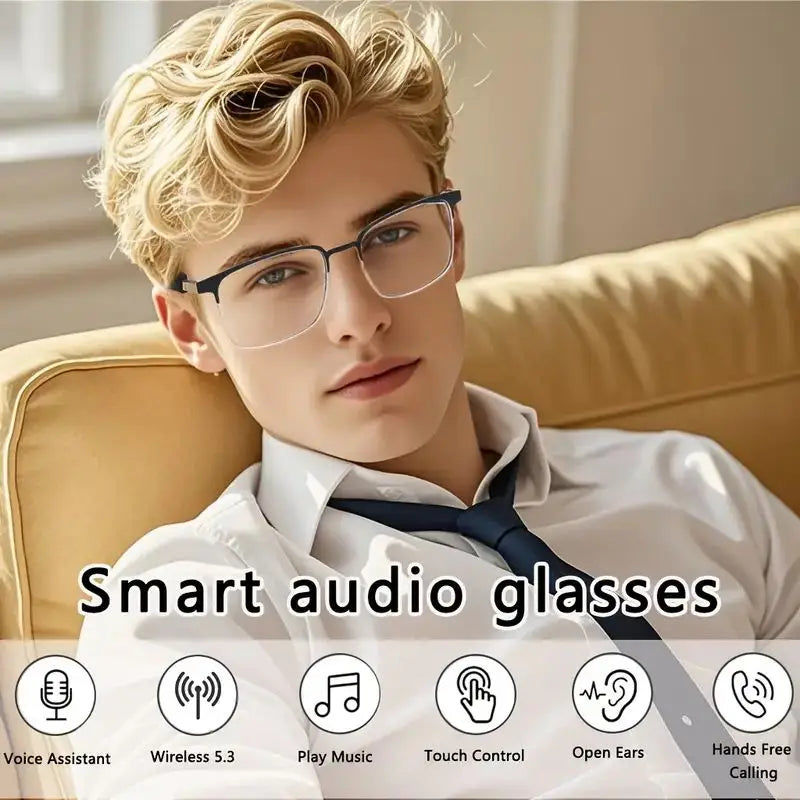 Giinova Smart Audio Glasses | App Translation, Color-Changing Lenses & Hi-Fi Sound