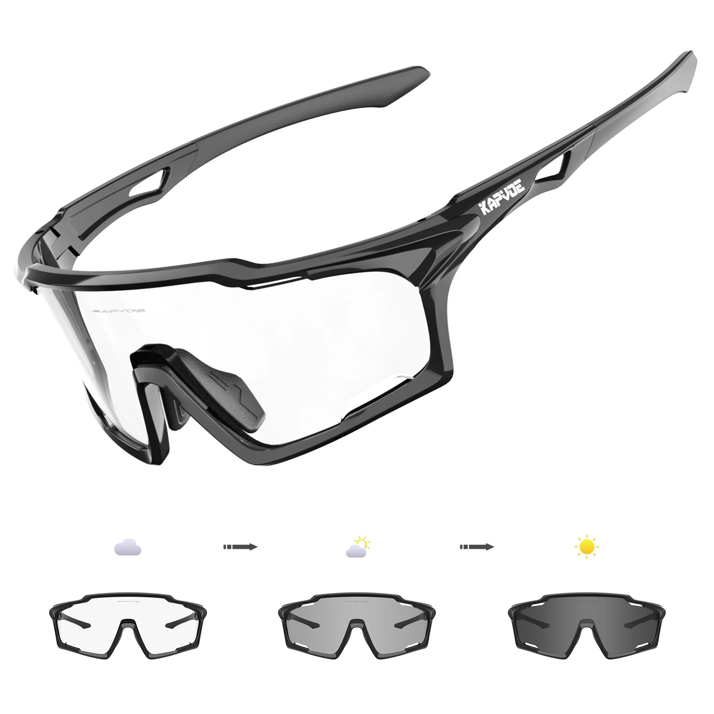 Kapvoe Sunglasses for Man Cycling Glasses MTB Riding Skating UV400 Polarized Fishing Goggles Woman Bike Bicycle Baseball 2025