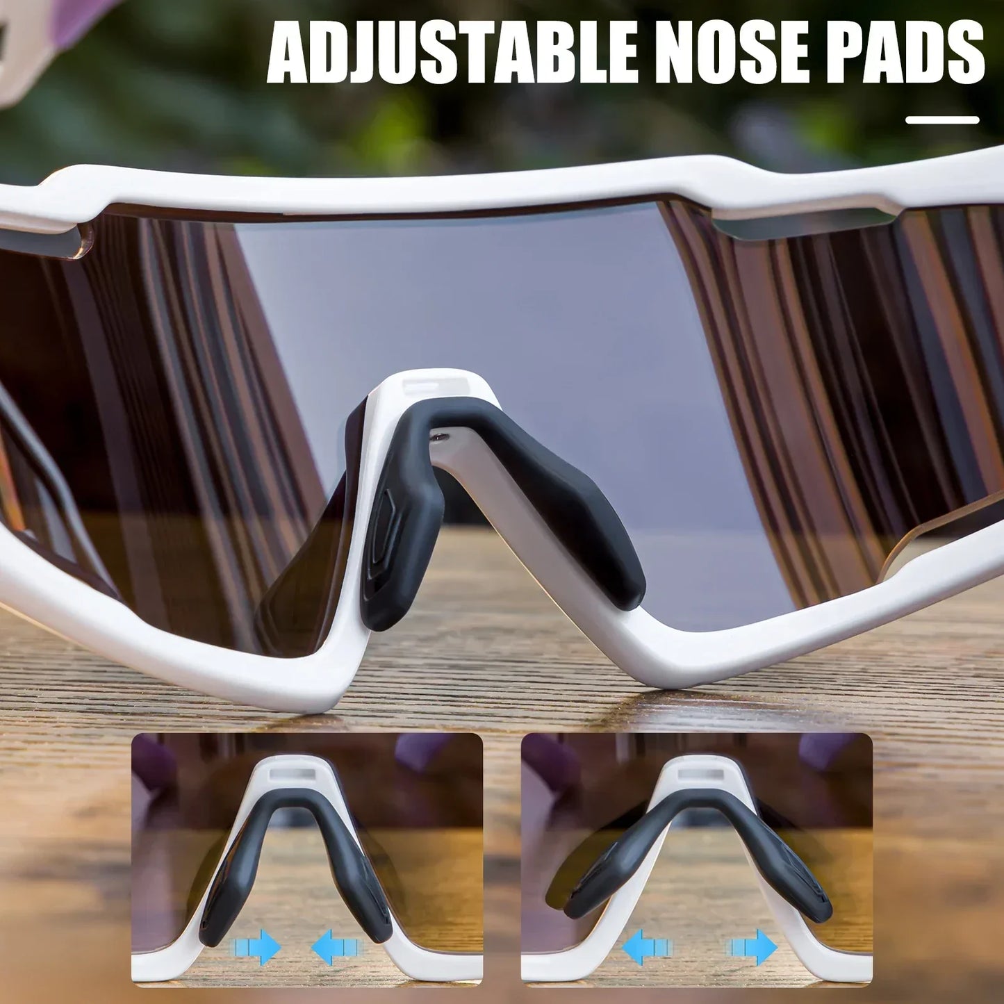 Kapvoe Sunglasses for Man Cycling Glasses MTB Riding Skating UV400 Polarized Fishing Goggles Woman Bike Bicycle Baseball 2025