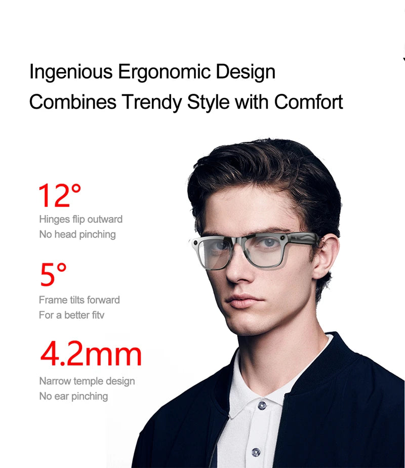 Xiaomi Mijia Smart Glasses | Bluetooth Call, Camera & Color-Changing Lenses