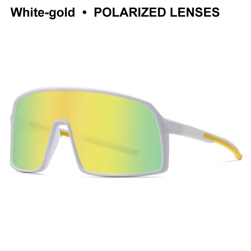 Large Frame UV400 Polarized/Photochromic Sports Cycling Bike Glasses Men Women TR90 MTB Baseball Fishing Softball Sunglasses