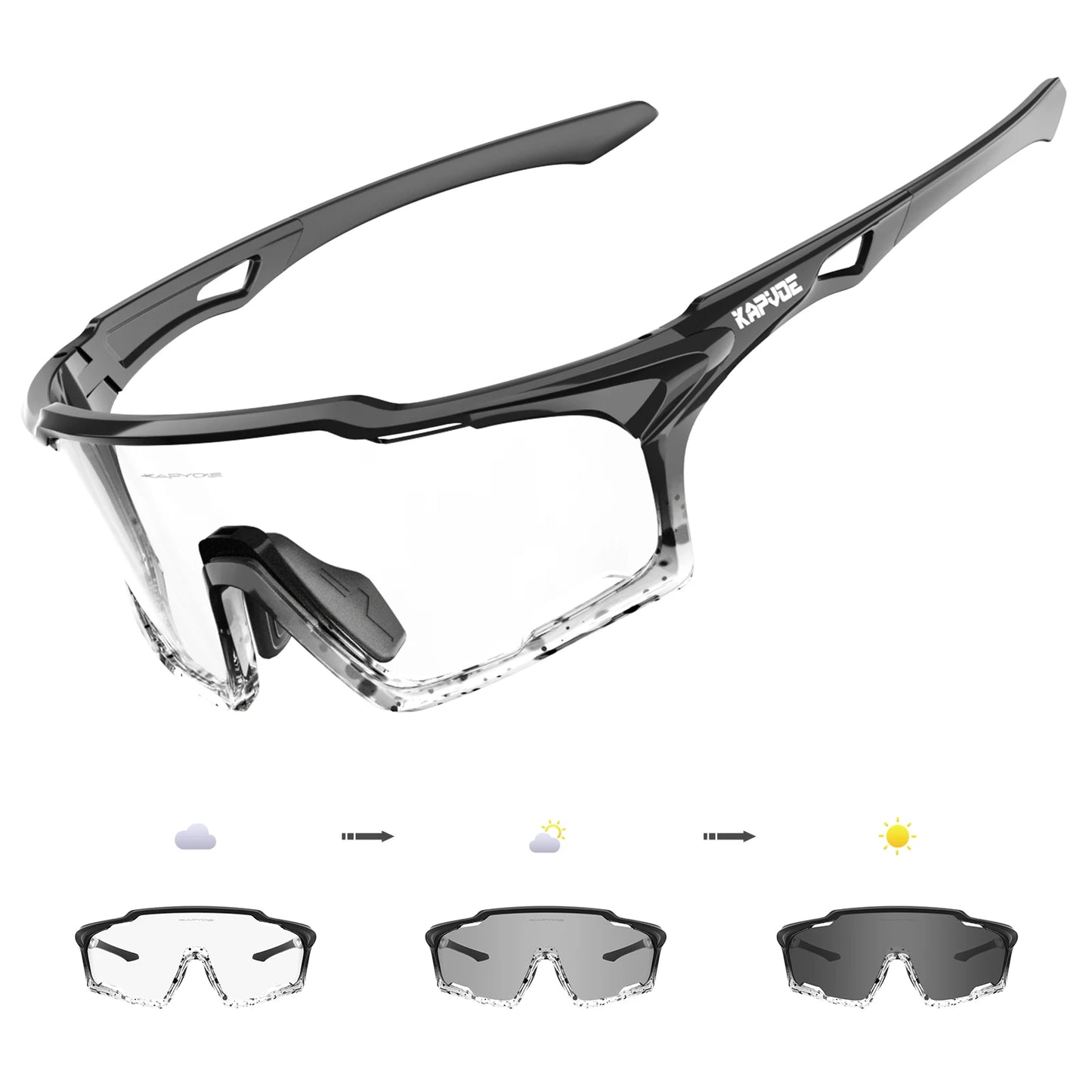 Kapvoe Sunglasses for Man Cycling Glasses MTB Riding Skating UV400 Polarized Fishing Goggles Woman Bike Bicycle Baseball 2025