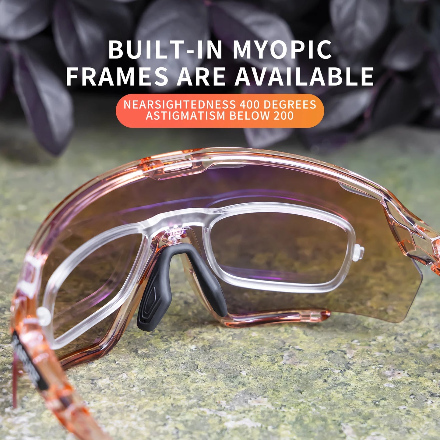 KAPVOE New Outdoor Cycling Glasses Mountain Bike Sunglasses MTB Sports Men Women UV400 Baseball Running Triathlon Golf Driving